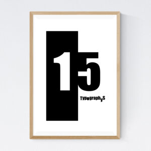 TYPOGRAPHYS POSTER T0016-15（A2）