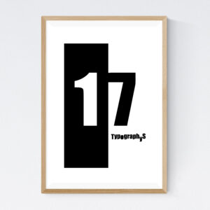 TYPOGRAPHYS POSTER T0016-17（A2）