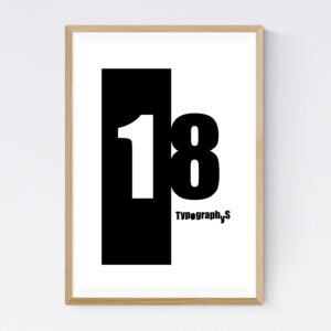TYPOGRAPHYS POSTER T0016-18（A2）