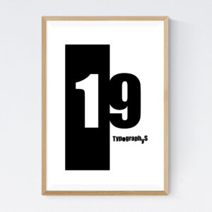 TYPOGRAPHYS POSTER T0016-19（A2）