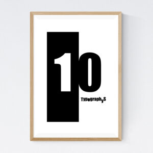TYPOGRAPHYS POSTER T0016-10（A2）