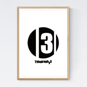 TYPOGRAPHYS POSTER T0017-BK03(A2)