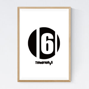 TYPOGRAPHYS POSTER T0017-BK06(A2)