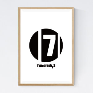TYPOGRAPHYS POSTER T0017-BK07(A2)