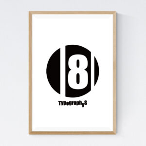 TYPOGRAPHYS POSTER T0017-BK08(A2)