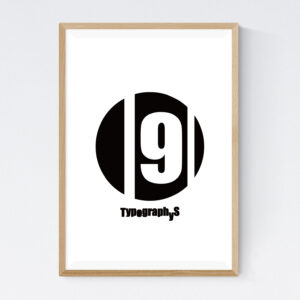 TYPOGRAPHYS POSTER T0017-BK09(A2)