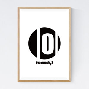 TYPOGRAPHYS POSTER T0017-BK00(A2)
