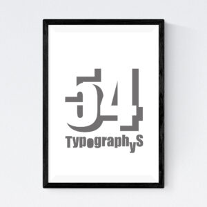 TYPOGRAPHYS POSTER T0002-GR(A1)