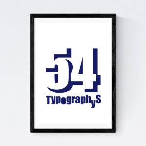 TYPOGRAPHYS POSTER T0002-NV(A1)
