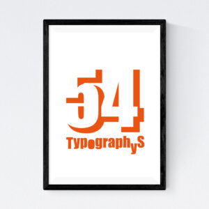 TYPOGRAPHYS POSTER T0002-OR(A1)
