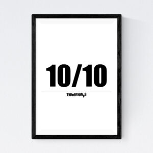 TYPOGRAPHYS POSTER T0004-BK(A0)