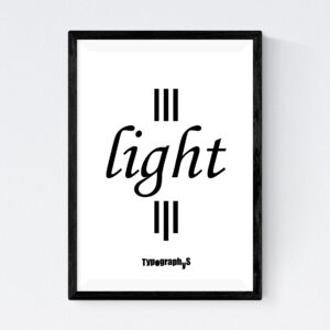 TYPOGRAPHYS POSTER T0005-BK(A0)