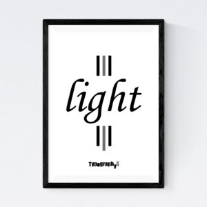 TYPOGRAPHYS POSTER T0005-GY(A0)