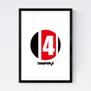 TYPOGRAPHYS POSTER T0017-R04（A4）