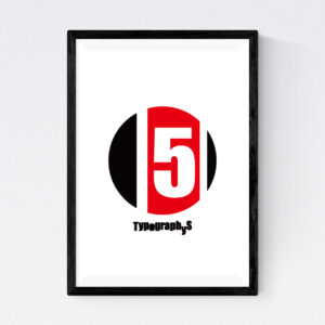 TYPOGRAPHYS POSTER T0017-R05（A4）