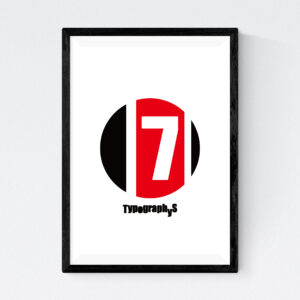 TYPOGRAPHYS POSTER T0017-R07(A4)
