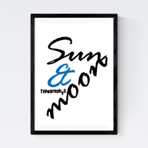 TYPOGRAPHYS POSTER T0024-BL(A4)