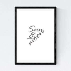 TYPOGRAPHYS POSTER T0024S-GY(A4)